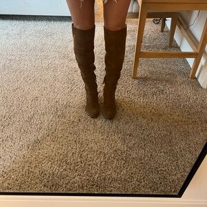 Brown Knee-High Boots